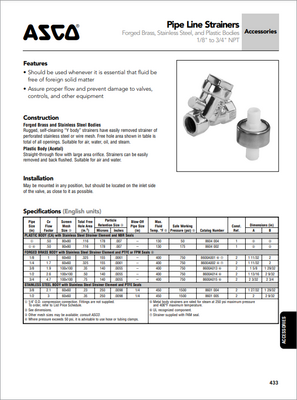 ASCO CHECK VALVE - KC TPS